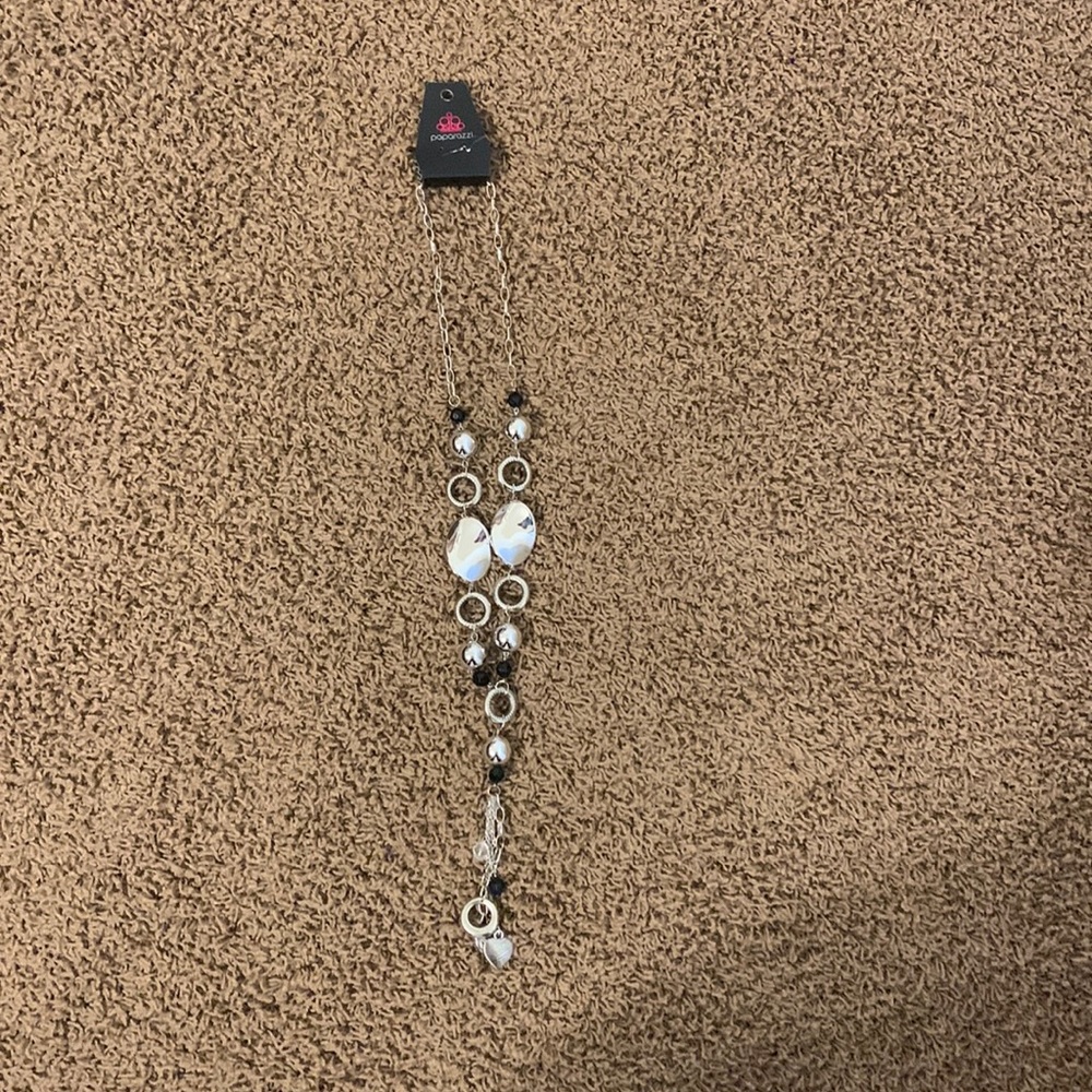 Long Paparazzi necklace- minus earrings